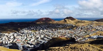 The island of Heimæy on Vestmannaeyjar