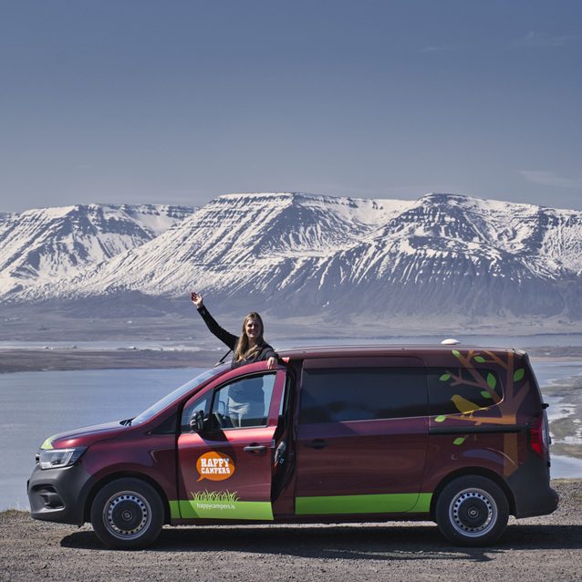 Happy 1 Happy Campers Campervan in the North of Iceland