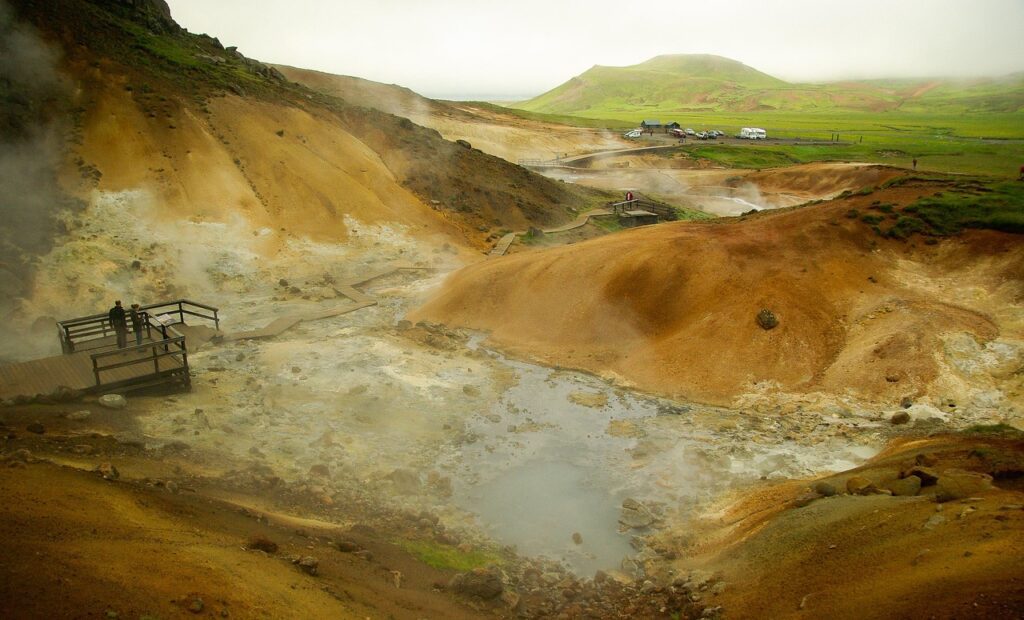 Krýsuvík geothermal area in Iceland