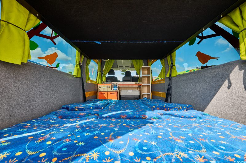 Happy 3 campervan in the sun
