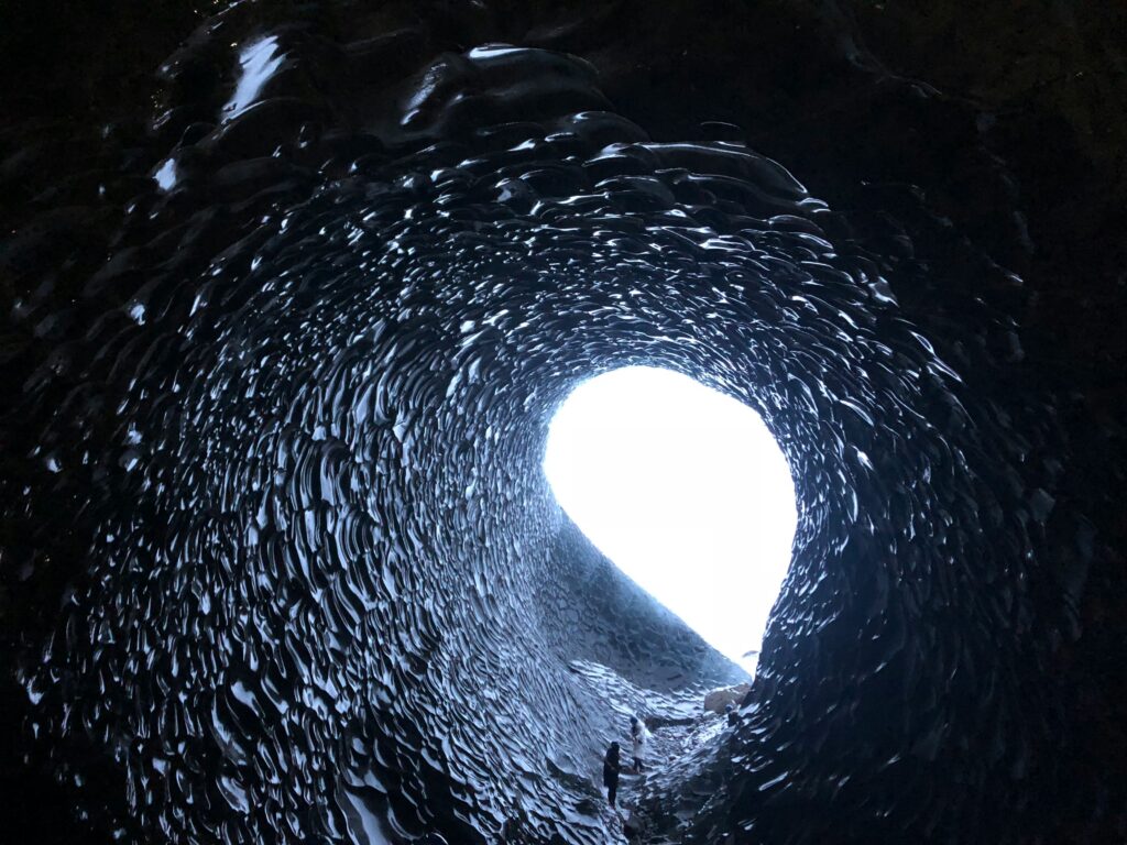 An Ice Cave in Iceland within a glacier